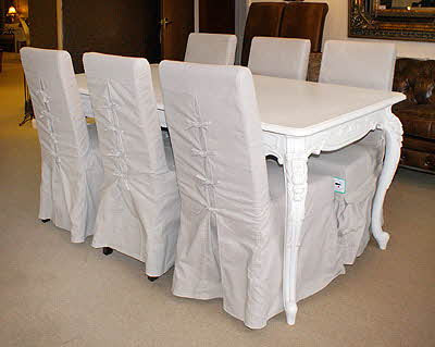 Shabby Chic Dining Table Set (1 Table 4 Chairs)