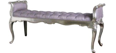 Tufted Provincial Bench, Silver
