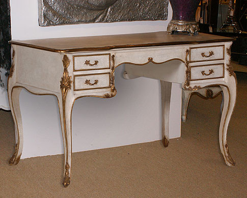 Marie Antoinette French Chateau Chair Antique White Gold