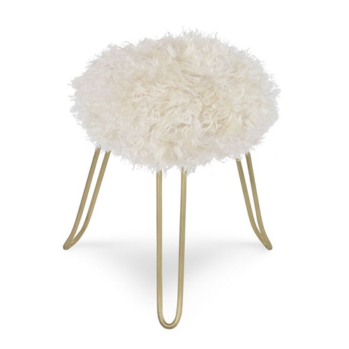 SHEELA STOOL,  White