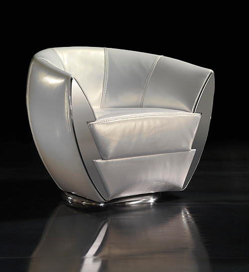 Art Deco Leather Armchair