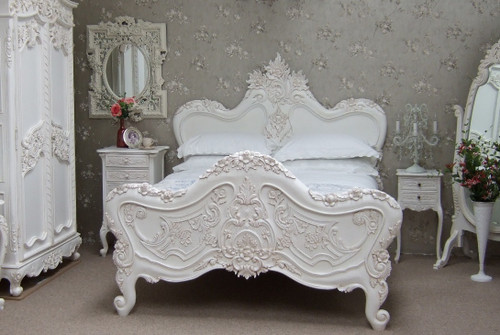 Champagne Rococo Bedroom Set