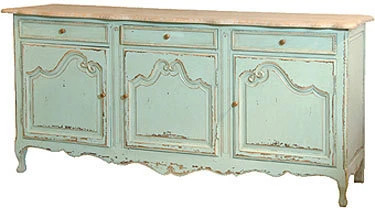 BALANCE ON TURQUOISE SIDEBOARD