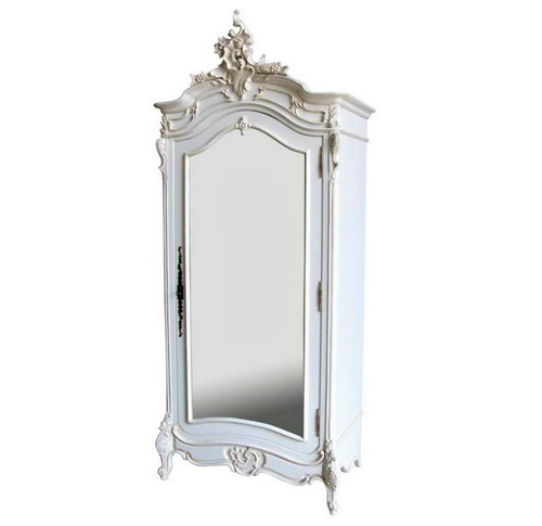 French Provincial Armoire, White