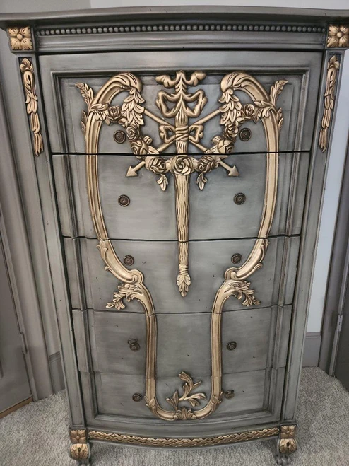 FRENCH BEDROOM SET WITH HIGH HEADBOARD