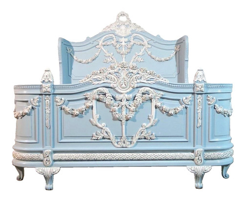 CHATEAU DE VERSAILLES BED FRAME BLUE AND WHITE