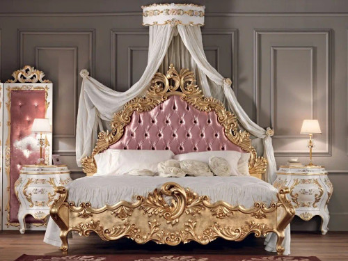 DAPHNE CLAIR FRENCH GOLD AND WHITE BEDROOM SET