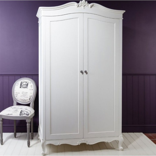 CHIC FRENCH ARMOIRE, WHITE