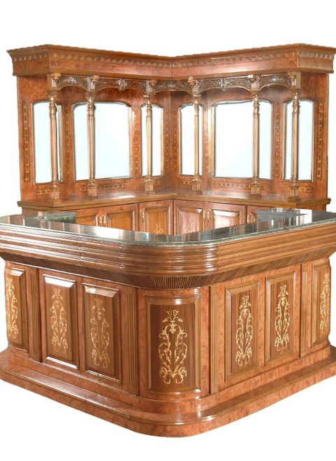 6ft CLASSIC RESIDENTIAL ROUND INLAID HOME CANOPY BAR
