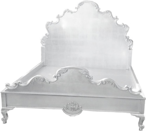 LYON BAROQUE STYLE BED, WHITE