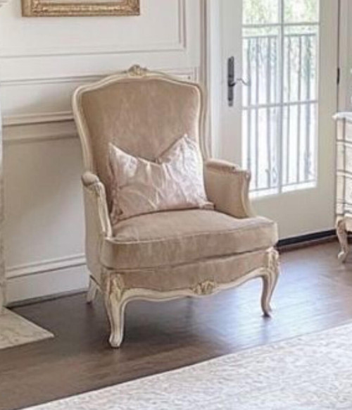 CHARLOTTE LOUIS XV UPHOLSTERED ARMCHAIR