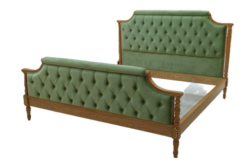 ST. GEORGES TUFTED BED NATURAL OAK