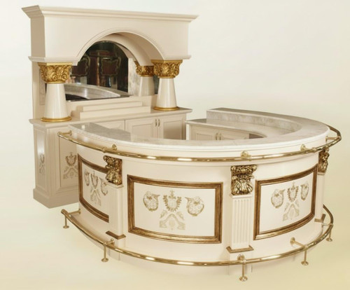 HORSESHOE COCKTAIL BAR CREAM AND GOLD