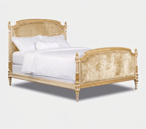 RITZ-CARLTON STYLE LOUIS XVI BED GOLD AND CREAM