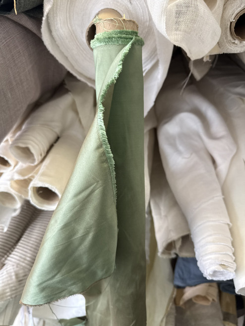 Heavy Duty Silk Taffeta Moss Fabric for Home Decor by the yard