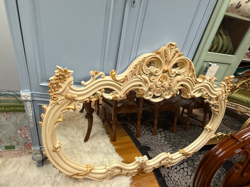 Daphne Clair Baroque Wall Mirror Cream and Gold