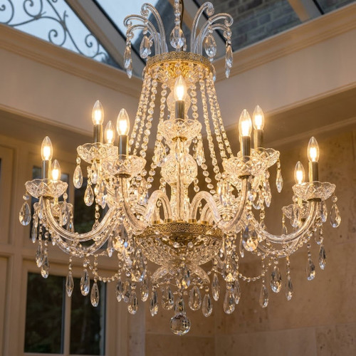 The Antoinette Grand Palais Crystal Chandelier – Polished Silver Chrome