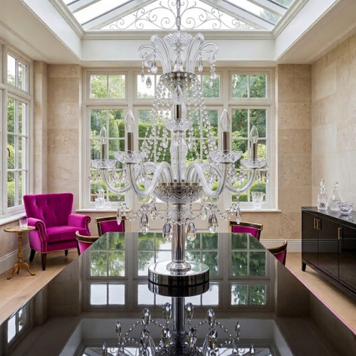 Copy of The Antoinette Grand Palais Crystal Chandelier – Polished Silver Chrome