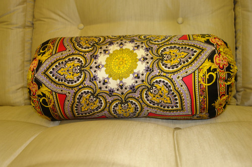 Bolster Pillow, Baroque Bolster.....Fabric Designed by Gianni Versace