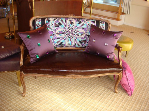 The Mayfair Loveseat with Emilio Pucci Silk