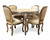 Provincial 48" Dining Table Set 5 Pieces, French Light Cream