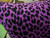 Leopard Print Throw Pillow Cover, Magenta & Black