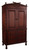 MAHOGANY BAMBOO ARMOIRE