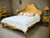 French Bed, Gold softly carved