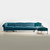 Turquoise Sectional Sectional Sofa with Chaise