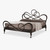 Scrolled Iron Bed Without Storage