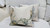 Silk Floral Boudoir Pillow, White Multi