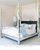 Four Poster Bed, Mirrored style King