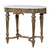 Gold Gilt And White Marble Top Console Table