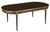 LOUIS XVI OVAL DINING TABLE WITH BRASS AND GOLD LEAF