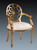 Louis XVI Armchair, Gold And Cream