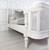 French Chateau Rattan Bedroom Set, Chateau White 4 Pieces