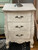 Baroque Bedside Table, Whitewashed