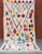 MOROCCAN RUG WHITE AND PINK MULTI