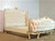 Champagne French Tufted Bed II, Soft Ivory and Light Gold
