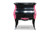 BLACK AND PINK BAROQUE BEDSIDE