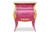 PINK AND GOLD BAROQUE BEDSIDE