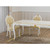 BAROQUE DINING TABLE WHITE AND GOLD