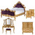 VERSAILLES BEDROOM SET 6 PIECE