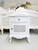 Cosette Rattan Bedside Table Cabinet, White