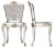 SILVER RATTAN CHAIR