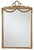 FRENCH WALL MIRROR WITH BOW DETAIL, GOLD METAL LEAF