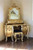gold leaf and silver rococo vanity table