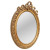 French Oval Gilt Mirror Louis XVI Style