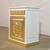 FRENCH GOLD AND WHITE BEDSIDE