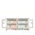 BORDEAUX ROSE SIDEBOARD WITH GLASS DOORS